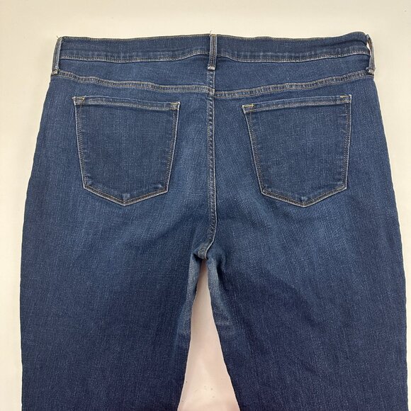 Old  Navy Original Straight Women's size 16P Dark Wash Blue Denim Jeans - Picture 4 of 4